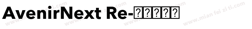 AvenirNext Re字体转换